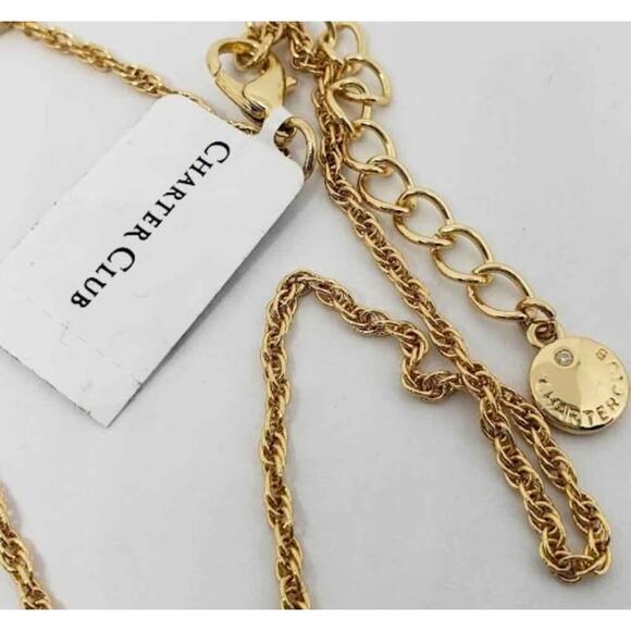 NWT Macy's Charter Club Love Knot Necklace. - Picture 5 of 6